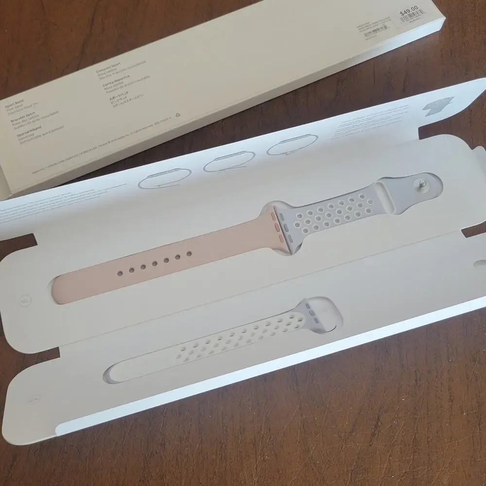 Apple Watch Sport Band 38mm Pink Sand New open box Part MNJ02AM/A